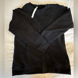 Lululemon black crew neck sweatshirt